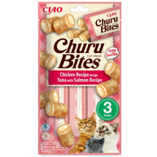 Churu Cat Bites Receita de Atum com Salmão